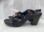 Timberland sandalen / hakken 9,5 / 41 zwart leder, Zwart, Nieuw, Timberland, Sandalen of Muiltjes