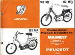 Peugeot 102 MT 102 MR onderdelenboek (6170z) NL bromfiets, Ophalen of Verzenden, Zo goed als nieuw