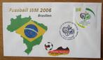 WK Voetbal 2006, FDC Brazlilë, Postzegels en Munten, Verzenden, Gestempeld, Sport