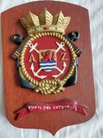 wapenschild marine pugno pro patria Marinekaze Vlissingen, Ophalen of Verzenden, Marine, Nederland, Embleem of Badge