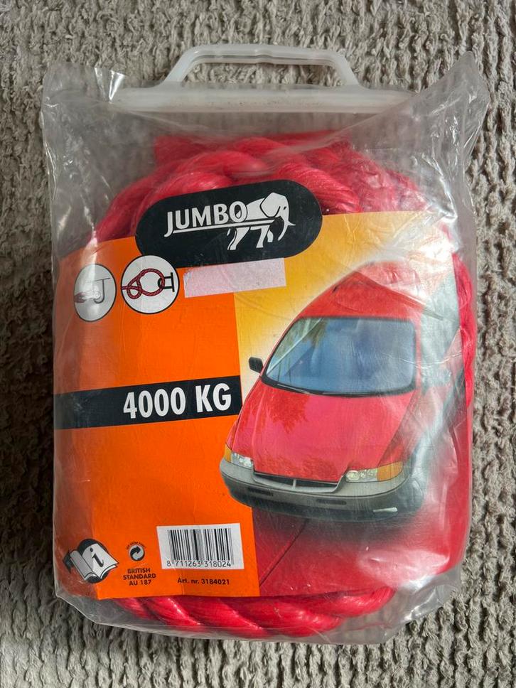 Sleepkabel 4000kg - Nieuw in verpakking!, Auto diversen, Auto-accessoires, Nieuw, Ophalen of Verzenden