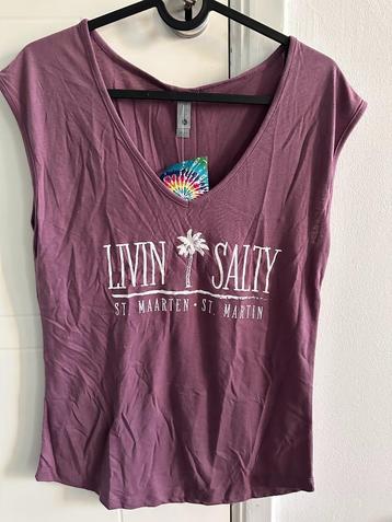 V-hals t-shirt top St.Maarten plum Next Level Apparel maat S beschikbaar voor biedingen