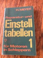 Einsteltabellen fur Motoren und Schlepper., Ophalen of Verzenden, Gelezen