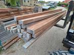 Partij 30 st hardhout palen balken 6x6x300 cm bezorgen mogel, Ophalen, Nieuw, Hardhout, 250 cm of meer