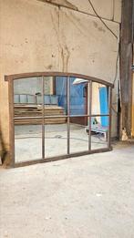 Industriële gietijzeren stalraam spiegel | 107,5x150 cm |, Ophalen of Verzenden, Nieuw, Rechthoekig, Minder dan 100 cm