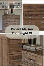 Riviera Maison Connaught XL Ladekast – stoer & robuust, 100 tot 150 cm, 5 laden of meer, 100 tot 150 cm, Eikenhout