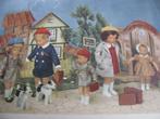 Oude Kaart - Käthe Kruse Poppen met Koffers & Hond 15x10.5cm, Verzenden, 1960 tot 1980, Ongelopen, Kinderen