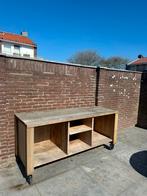 Buitenkeuken massief hout, Tuin en Terras, Ophalen of Verzenden, Zo goed als nieuw, Gas