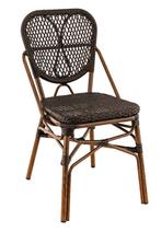 DAX terrasstoel | bamboe look | donkerbruin, Ophalen of Verzenden, Nieuw, Bruin, Vijf, Zes of meer stoelen