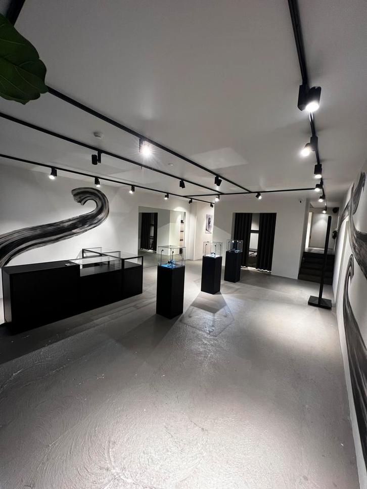 Zwarte Balie/toonbank, Zakelijke goederen, Kantoor en Winkelinrichting | Winkel en Inventaris, Ophalen of Verzenden