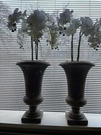 Vazen met orchidee, Huis en Inrichting, Woonaccessoires | Vazen, Zo goed als nieuw, 50 tot 75 cm, Ophalen, Overige kleuren