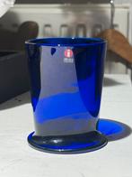 Vintage 1990s Iittala boy cobalt vaasje Stefan Lindfors, Ophalen of Verzenden