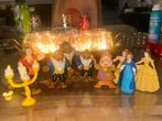 Belle en het Beest Vintage Disney Figuren Set, Ophalen of Verzenden, Gebruikt