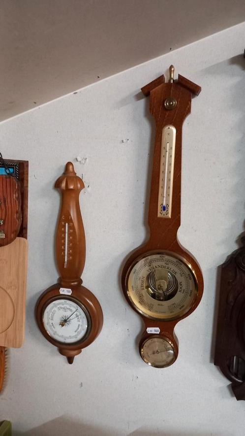 Vintage Barometers - Set van Twee, Audio, Tv en Foto, Weerstations en Barometers, Gebruikt, Barometer, Ophalen of Verzenden