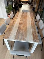 Houten eettafel 220x100, Huis en Inrichting, Tafels | Eettafels, Ophalen, Gebruikt, 100 tot 150 cm, 200 cm of meer