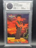 Brock 1999 topps Series 1 tv4 woetoe grading 8, Hobby en Vrije tijd, Verzamelkaartspellen | Pokémon, Verzenden, Zo goed als nieuw