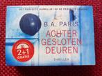 Achter gesloten deuren- B.A. Paris - dwarsligger 431, Ophalen of Verzenden, Gelezen, B.A. Paris, Nederland