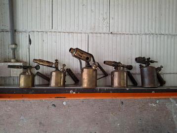 5 Antieke Branders - Collectie beschikbaar voor biedingen