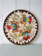 Prachtig! Grote schaal bord H. Bequet Belgium vintage, Ophalen of Verzenden