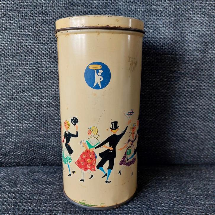 Vintage Turkstra beschuitbus, Huis en Inrichting, Woonaccessoires | Kisten, Ophalen of Verzenden