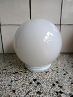 Oude lampbol schroefbol van melkglas., Ophalen of Verzenden, Zo goed als nieuw, Glas