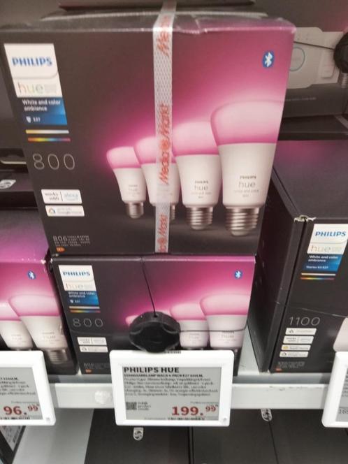 PHILIPS HUE Standaardlamp E27 800lm WACA 4-pack, Huis en Inrichting, Lampen | Losse lampen, Nieuw, Led-lamp, Minder dan 30 watt