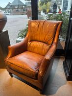 Vintage Schapenleren Fauteuil Model - Tessa !, Gebruikt, Landelijk Vintage, 75 tot 100 cm, Leer