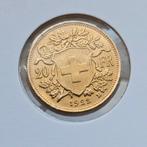 Gouden 20 francs 1922 zwitserland, Ophalen of Verzenden, Goud