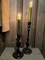 Smeedijzeren Kaarsenhouder set, 25 tot 50 cm, Zwart, Nieuw, Ophalen of Verzenden