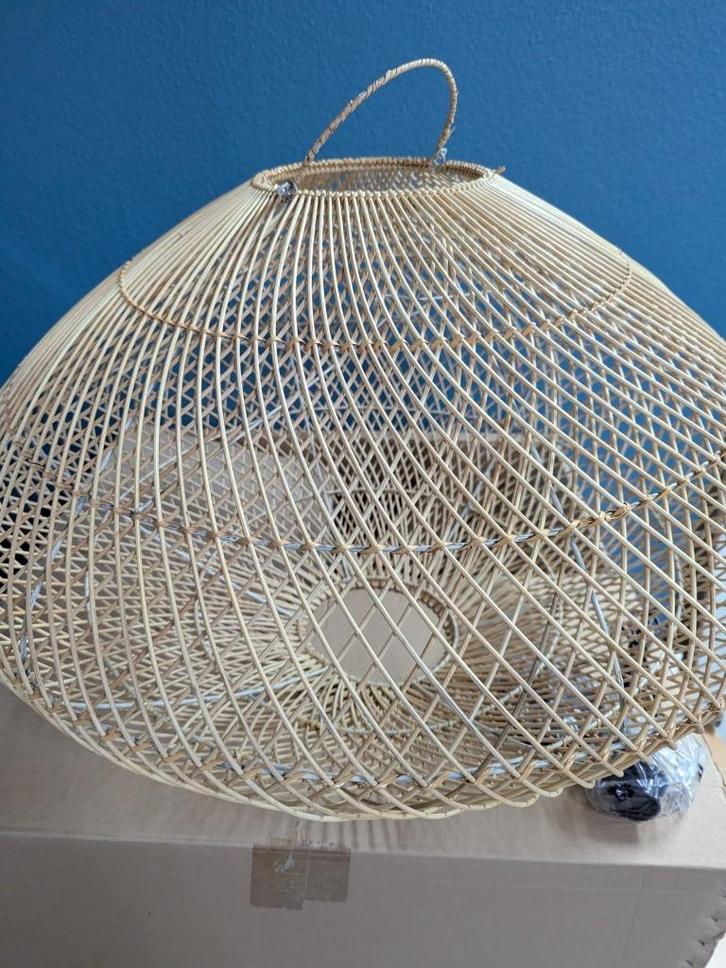 Hanglamp Medemblik 80cm naturel, Huis en Inrichting, Lampen | Hanglampen, Zo goed als nieuw, 75 cm of meer, Ophalen