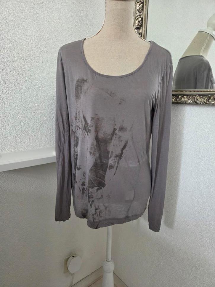 IKKS top, Kleding | Dames, T-shirts, Gedragen, Maat 42/44 (L), Grijs, Lange mouw, Ophalen of Verzenden