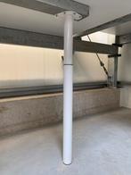 9 verstelbare witte meubelpoten / tafelpoten, Huis en Inrichting, Tafelonderdelen, Ophalen, Tafelpoot, 50 tot 100 cm, Rond