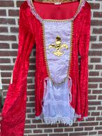 Carnavalsjurken in rood & wit, Carnaval, Verzenden, Maat 42/44 (L), Zo goed als nieuw