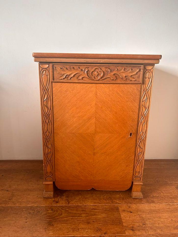 Vintage Pfaff 230 in mooie houten kast., Antiek en Kunst, Antiek | Naaimachines, Ophalen