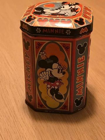 Vintage 90S Mickey & Minnie Mouse 3D blik €9 beschikbaar voor biedingen