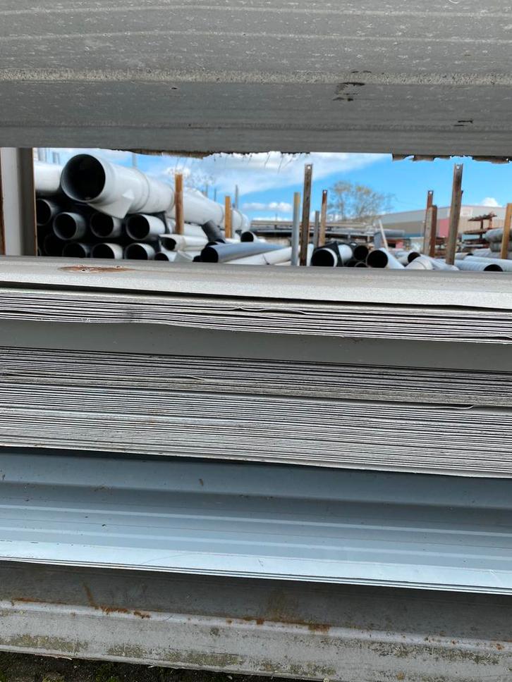 partij damwand 3,5m (wandplaten/dakplaten), Doe-het-zelf en Verbouw, Platen en Panelen, Gebruikt, Overige materialen, Minder dan 20 mm