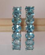 Nieuwe oorbellen - oorringen - creolen met edelstenen, Hangers, Nieuw, Met edelsteen, Zilver