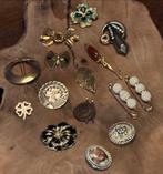 Vintage Broches & Sjaal Clips, Sieraden, Tassen en Uiterlijk, Broches, Overige materialen, Gebruikt, Minder dan 4 cm, Ophalen of Verzenden