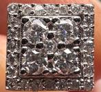 0.6 ct Vierkante Moissanite Oorbellen – GRA – 925 Zilver –, Ophalen of Verzenden, Nieuw, Zilver