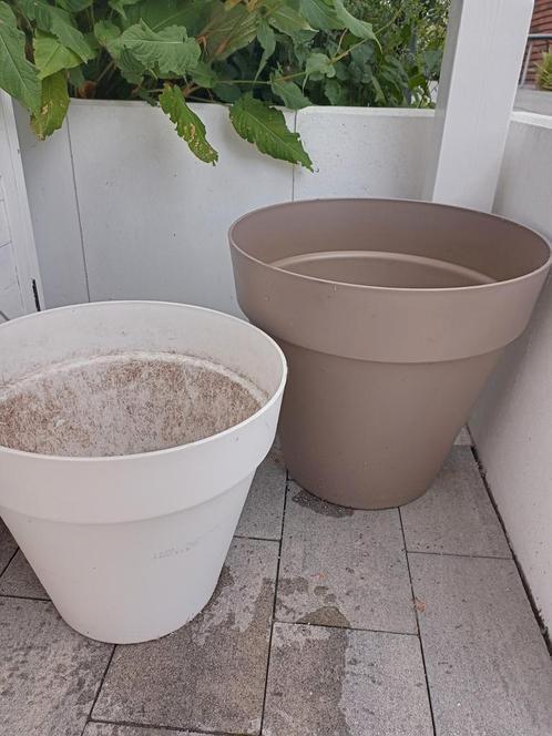 Elho planten/-bloempotten, Tuin en Terras, Bloempotten, Gebruikt, Kunststof, Balkon, Tuin, 40 tot 70 cm, 40 cm of meer, Rond, Ophalen