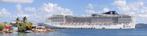 Cruiseschip - panoramische fotoprint, Verzamelen, Nieuw, Motorboot, Kaart, Foto of Prent, Verzenden
