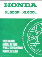 Honda XL600 R XL600 L Addendum shop manual, Motoren, Handleidingen en Instructieboekjes, Ophalen of Verzenden, Honda