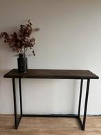 Massief Eikenhouten wandtafel, Huis en Inrichting, Tafels | Sidetables, Ophalen, Gebruikt, 100 tot 150 cm, Eikenhout