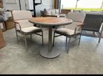 Tafel met stoelen tuintafeltje 2 persoons tafel, Huis en Inrichting, Tafels | Eettafels, Teakhout, Ophalen of Verzenden, Zo goed als nieuw
