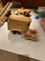 Fagus Houten Aanhanger met Koeien, Ophalen, Zo goed als nieuw, Duw- of Trekspeelgoed