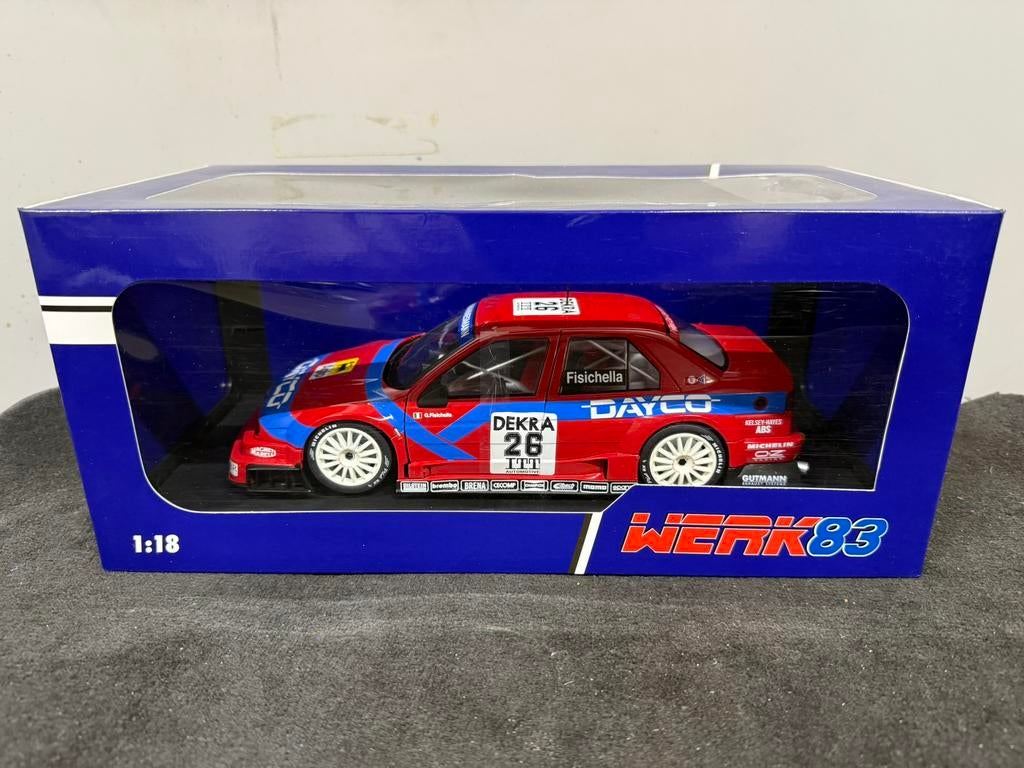 1:18 Werk83 Alfa Romeo 155 V6 TI DTM / ITC 1995 Fisichella, Ophalen of Verzenden, Nieuw, Auto, Overige merken