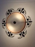 Plafondlamp antiek, Huis en Inrichting, Lampen | Plafondlampen, Ophalen, Zo goed als nieuw, Glas