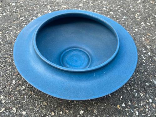 Vintage keramieken schaal Cor Unum, Jan-Bart Reeser, blauw, Antiek en Kunst, Antiek | Keramiek en Aardewerk, Ophalen of Verzenden