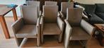 6 eetkamerstoelen met wieltjes, gratis, Huis en Inrichting, Stoelen, Ophalen, Zo goed als nieuw, Overige kleuren, Vijf, Zes of meer stoelen