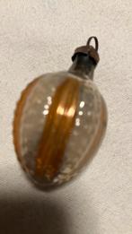 Vintage antieke kerstbal, feathertree heeeel klein oranje, Diversen, Kerst, Ophalen of Verzenden, Zo goed als nieuw